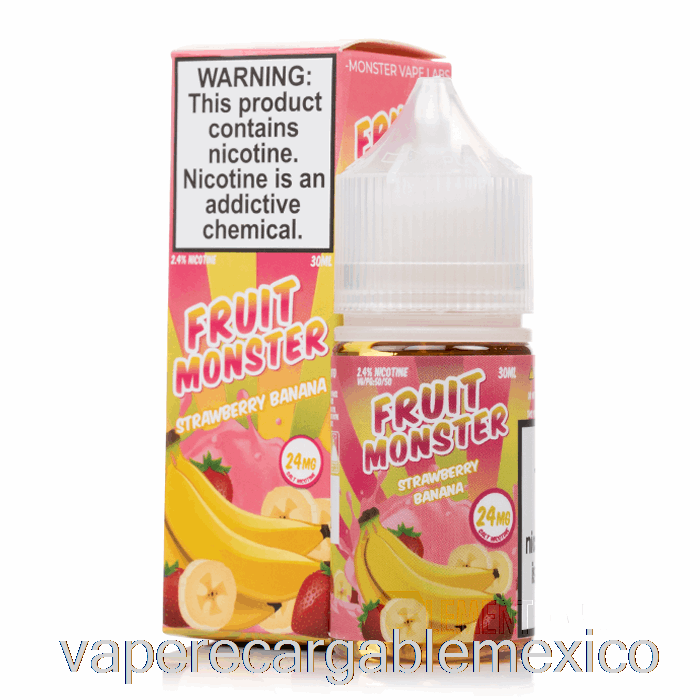 Vape Recargable Fresa Plátano - Sales Fruit Monster - 30ml 48mg